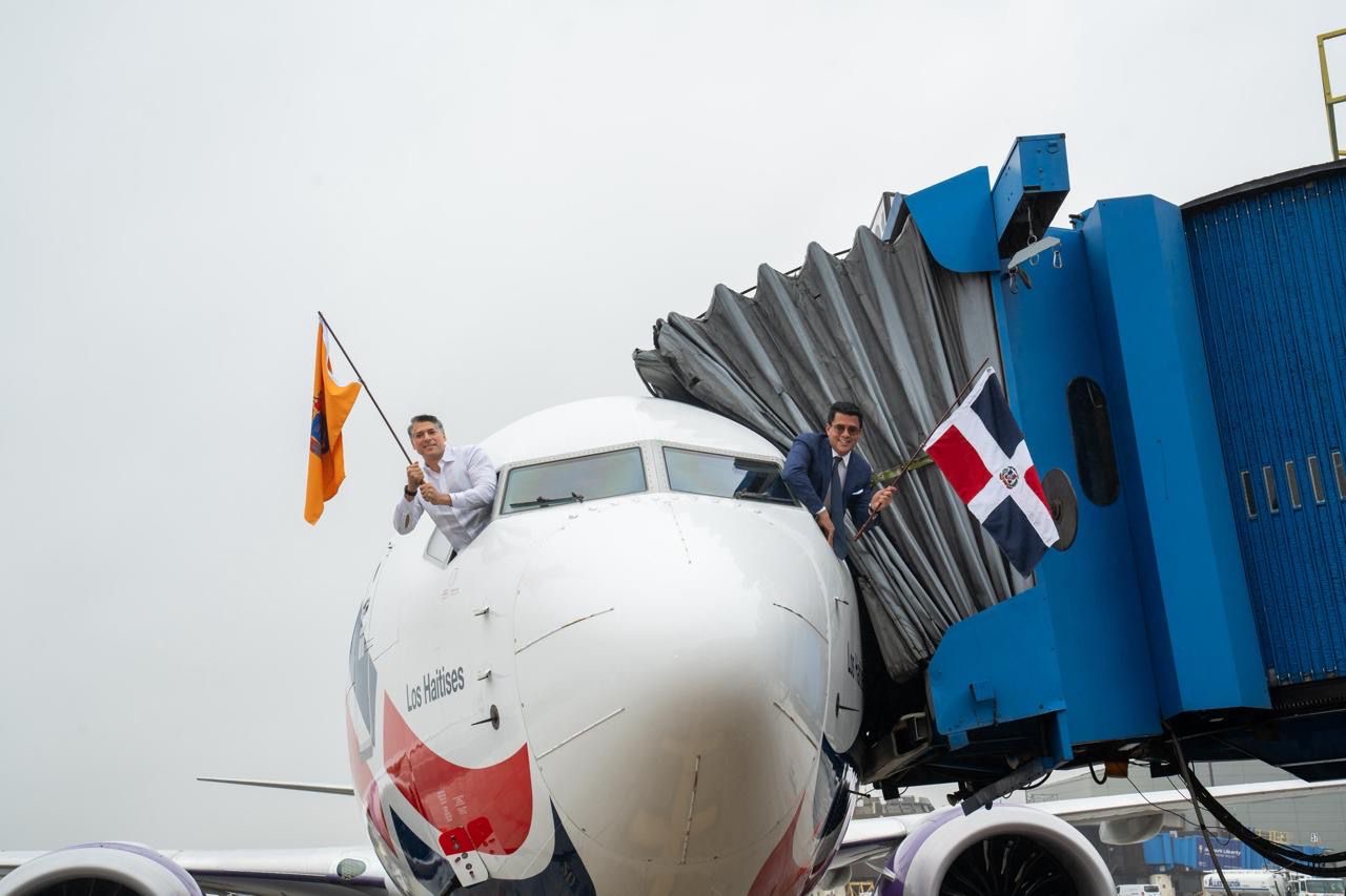 David Collado inaugura vuelo a Nueva York de Arajet